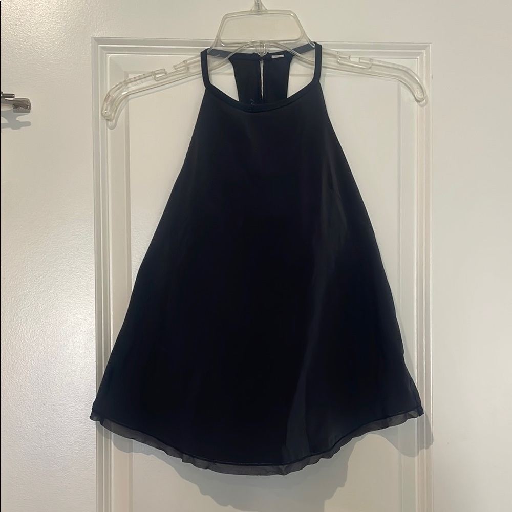 Lululemon black tank top with built in bra